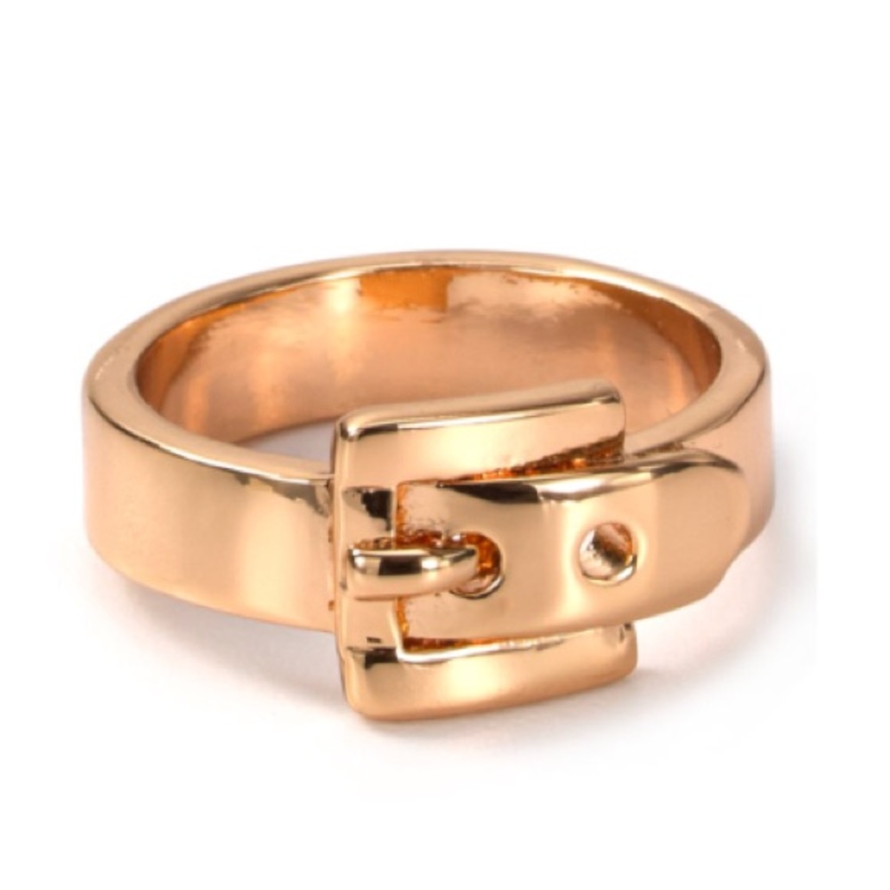 Michael Kors Rose Gold Buckle Ring